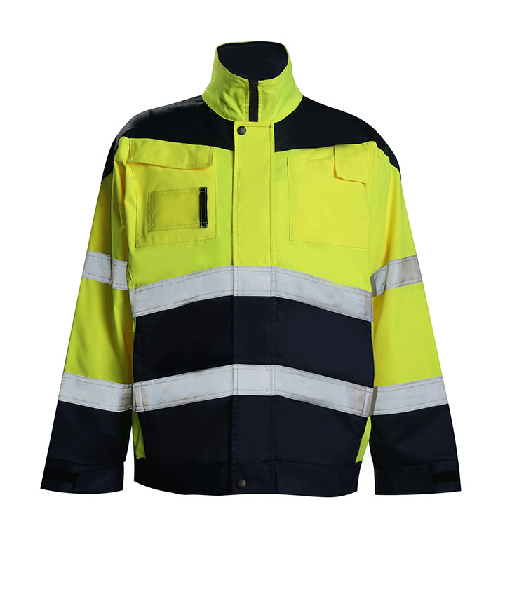 Hi Vis Yellow/Navy Jacket (HEJKT020)
