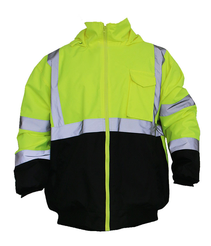 Lime/Black Bomber Jacket