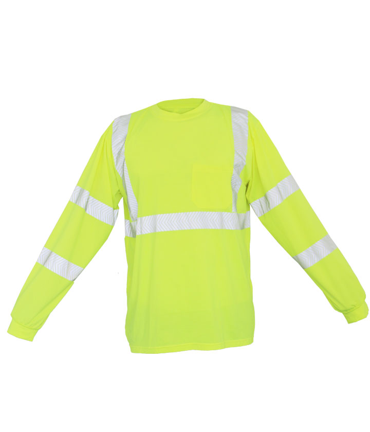 Lime Polyester Spandex mesh T-shirt