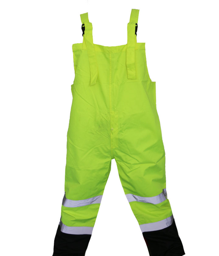 Lime/Black Rain Bib Pants