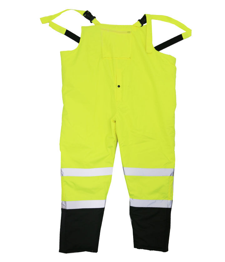 Lime/Black Padded Bib Pants