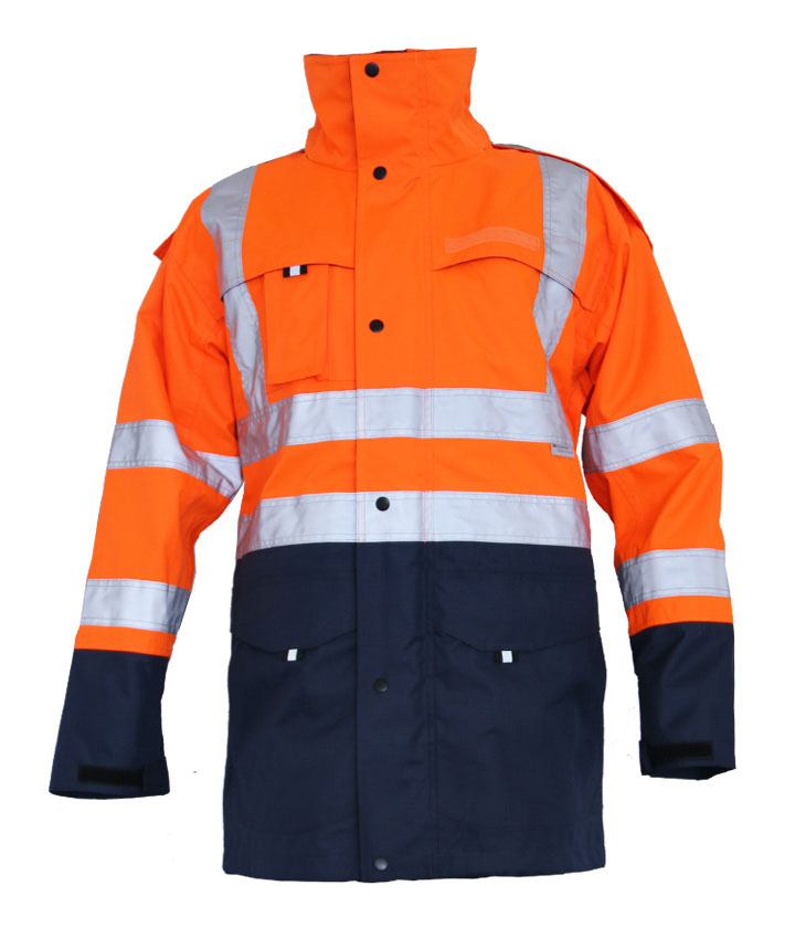 Hi Vis Orange/Navy Two Tone Parka