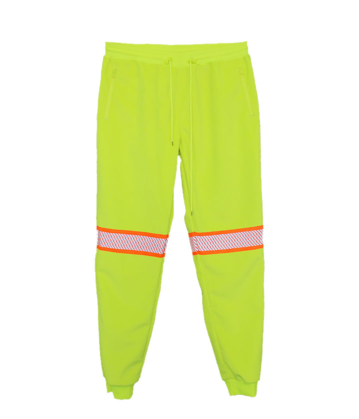 Lime contrast Orange  pants