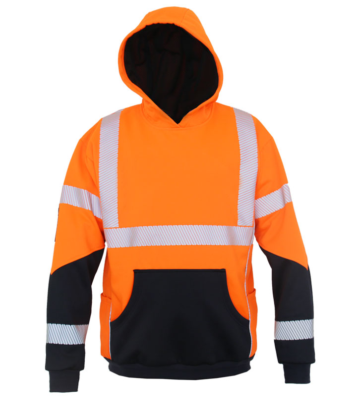 Hi Vis Orange/Navy Hoodie