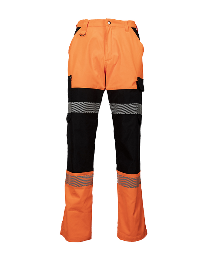 Hi Vis Orange/Black Work Trousers