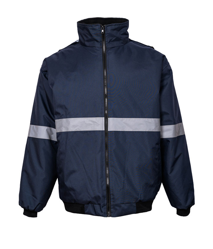 Hi Vis Navy color Bomber Jacket