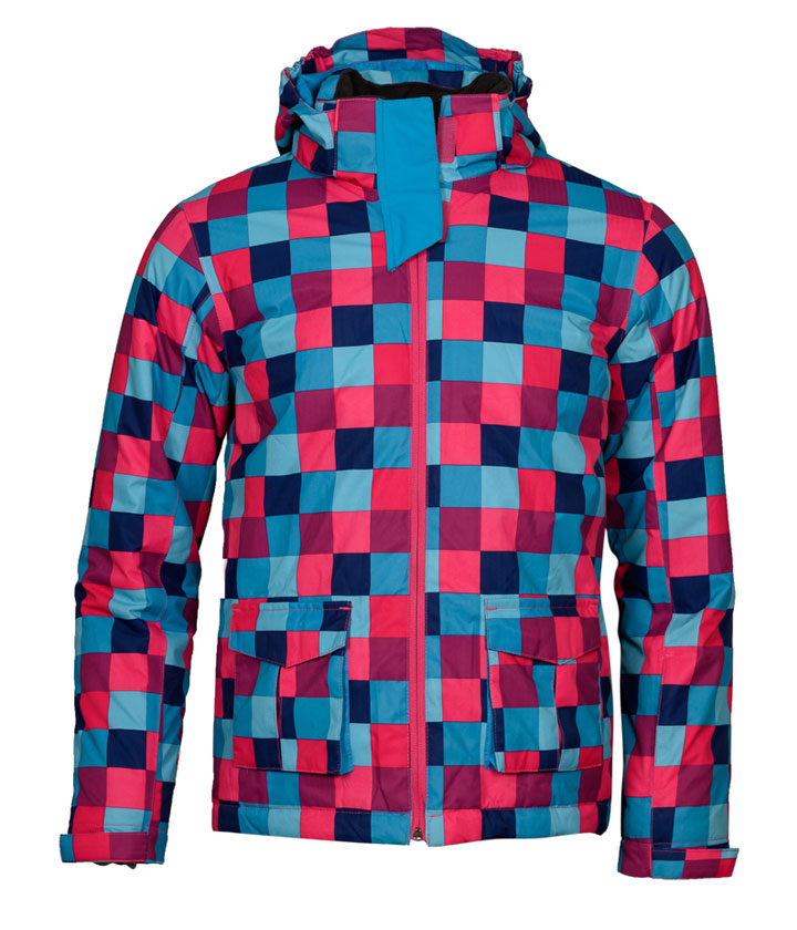 colorful Grid Child snow Jacket