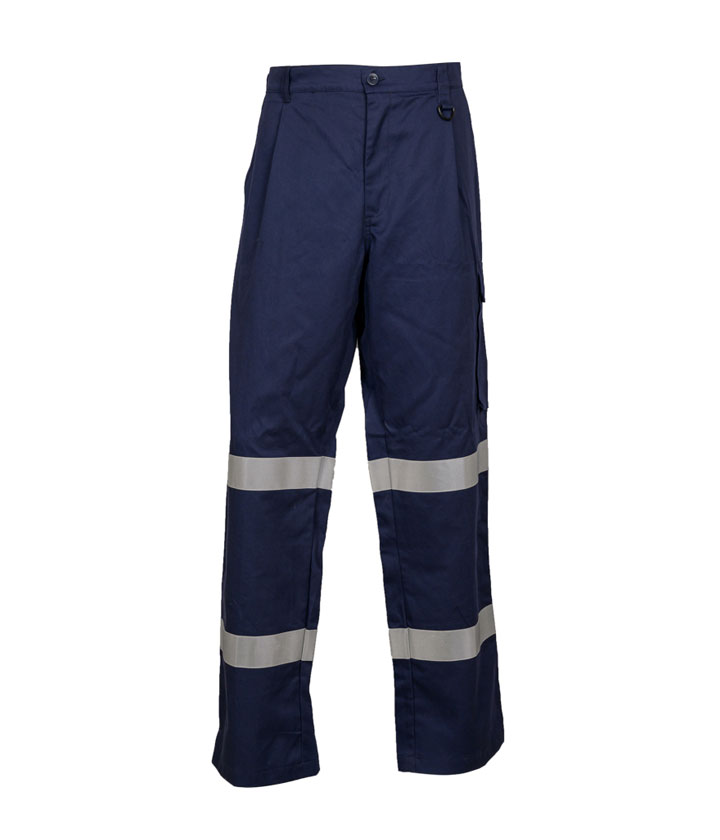 Hi Vis FR Navy Work Trousers