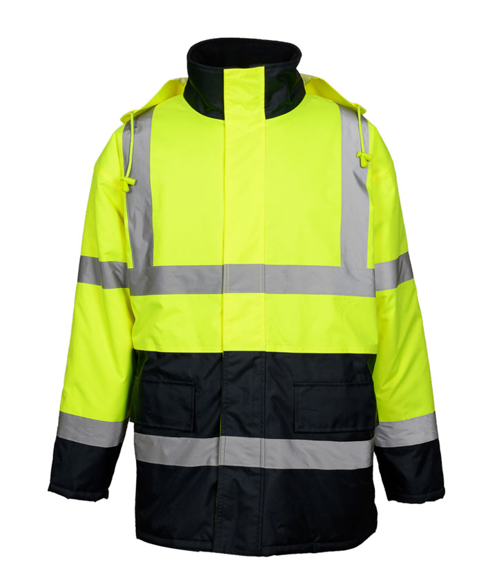 Hi Vis Yellow/Black Parka