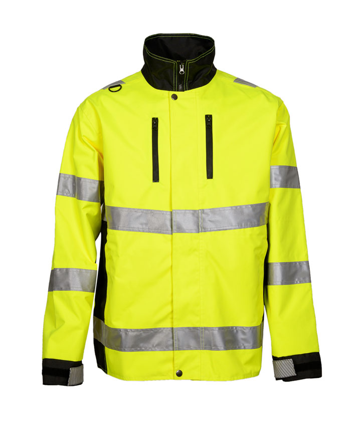 Hi Vis Yellow/Black Raincoat