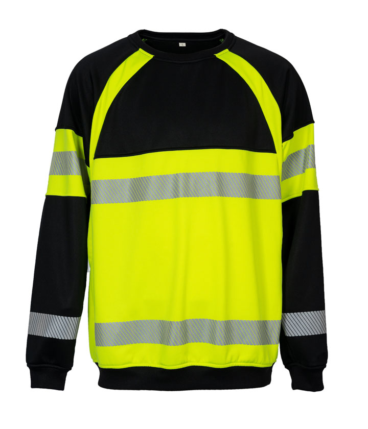 Polyester Fleece 280g/m2,Hi Vis Yellow/Black Color