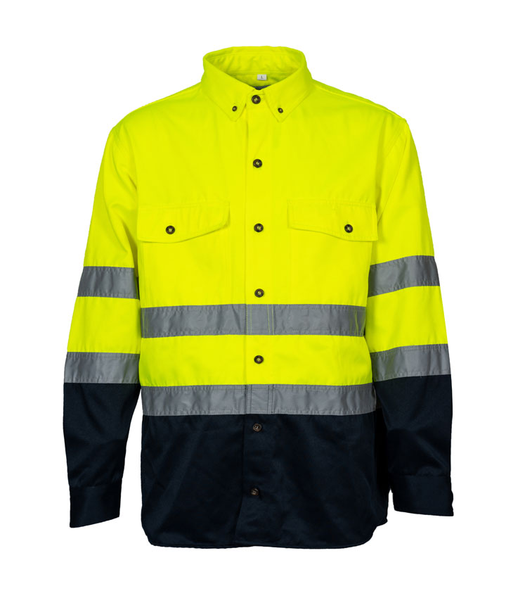 Hi Vis Yellow/Navy  Work Jacket