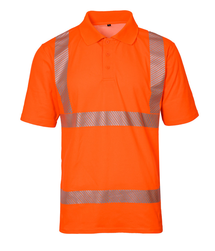 Hi Vis Orange Short Sleeves Polo Shirt