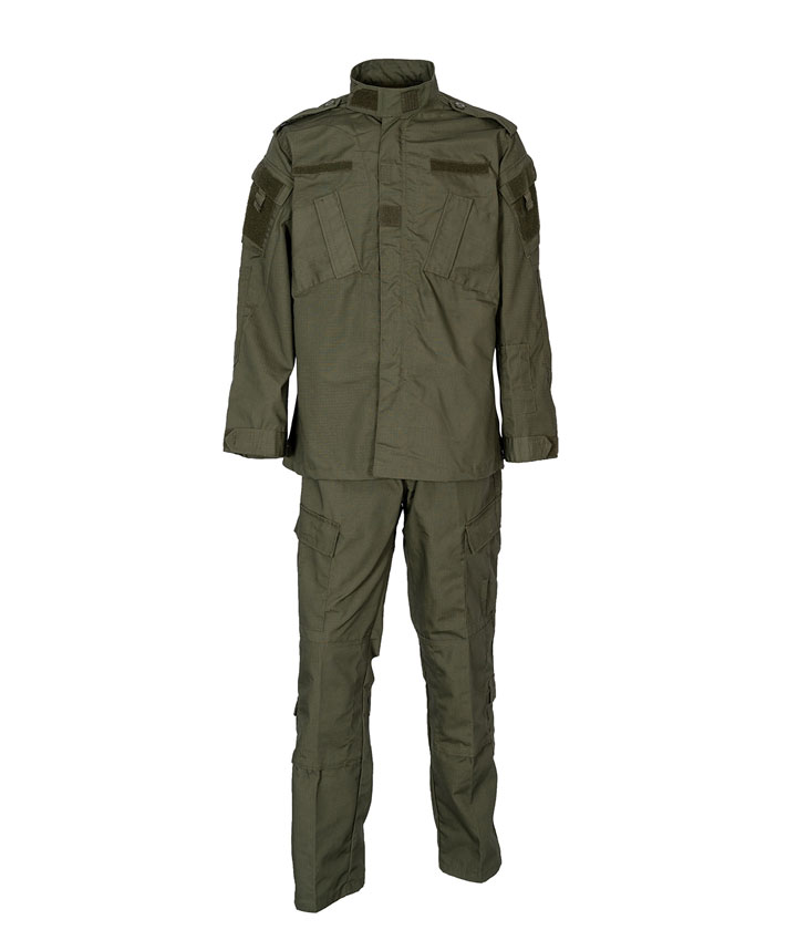 Green color winter workwear set