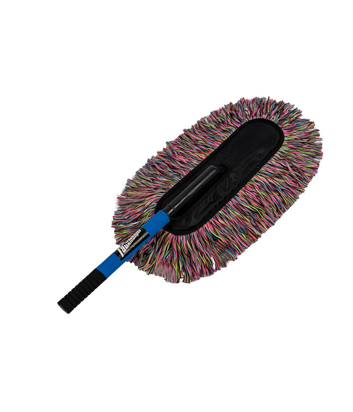 Blue/Black Long Handle Car Cleaning Wax Brush