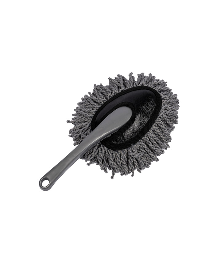 Silver Short Handle Car Cleaning Wax Brush