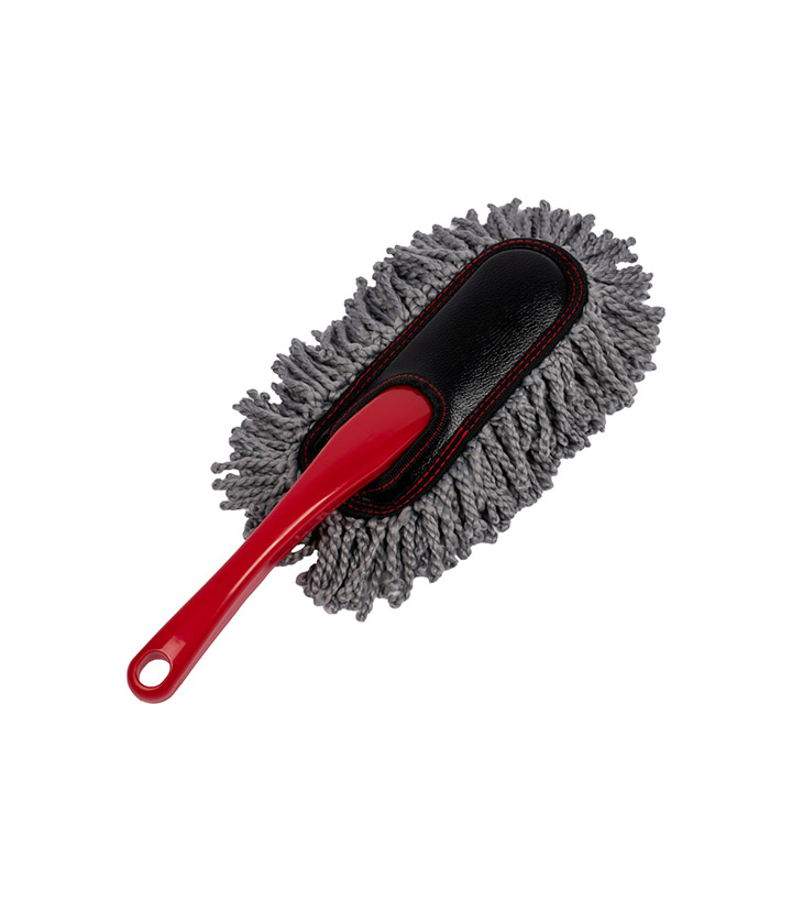 Red Short Handle Car Cleaning Wax Brush