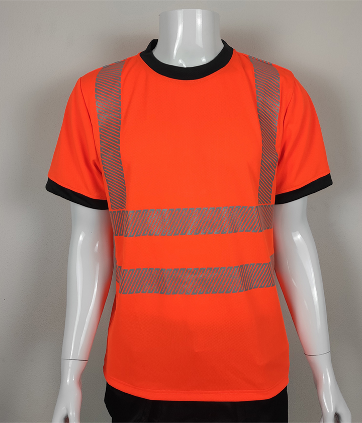 Hi Vis Yellow VNeck Short Sleeves TShirtHi Vis Tshirts and safety