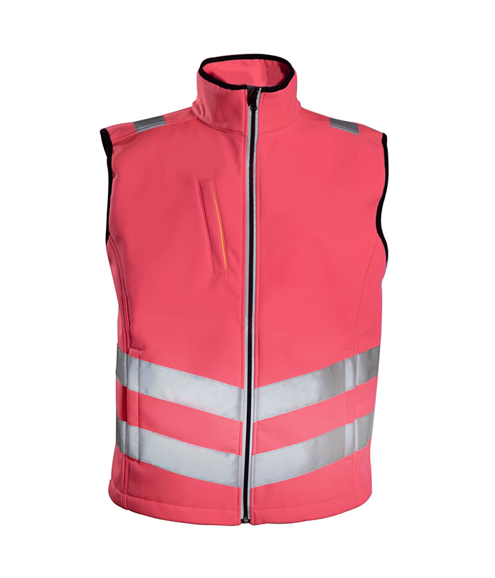 Hi Vis Pink/Black Lady Safety Vest