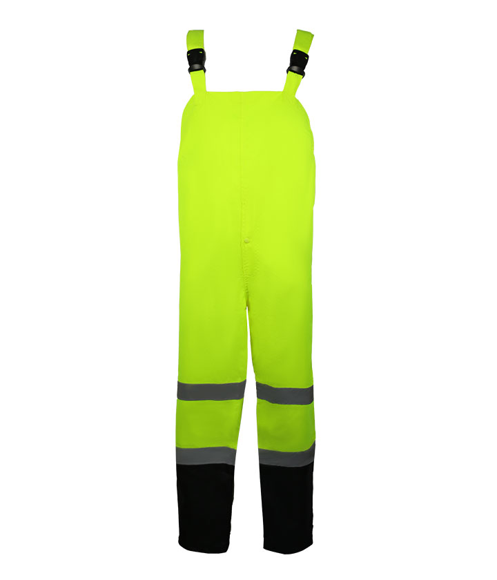 Hi Vis Yellow( lime ) bib Rain Toursers