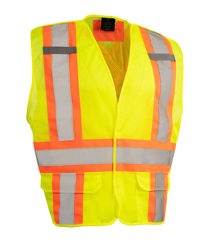 Lime contrast Orange vest