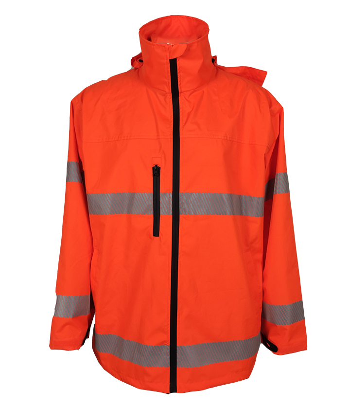 Hi Vis Orange/Black Raincoat