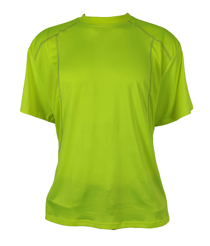 Lime Round Neck Short Sleeves T-Shirt